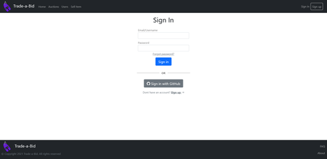 Sign-In page