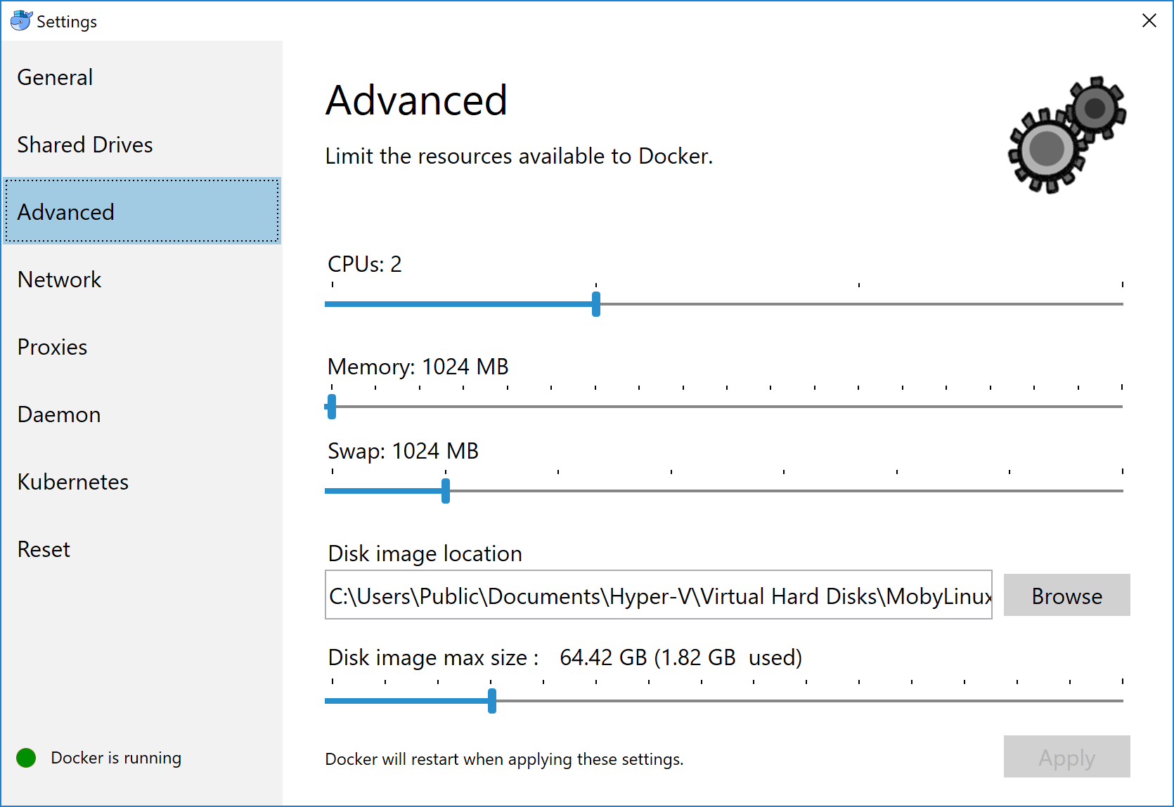 Docker 1G RAM