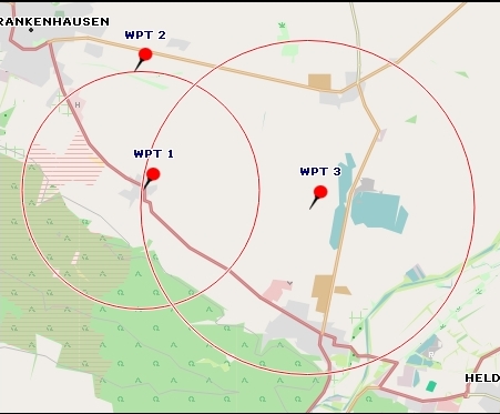 Waypoint distances