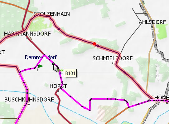 Move routing point