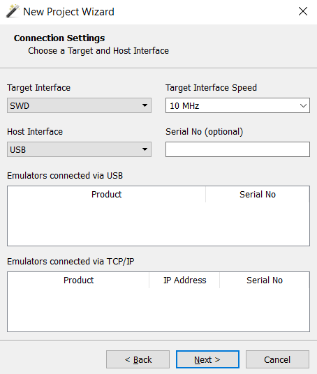 Ozone new project settings