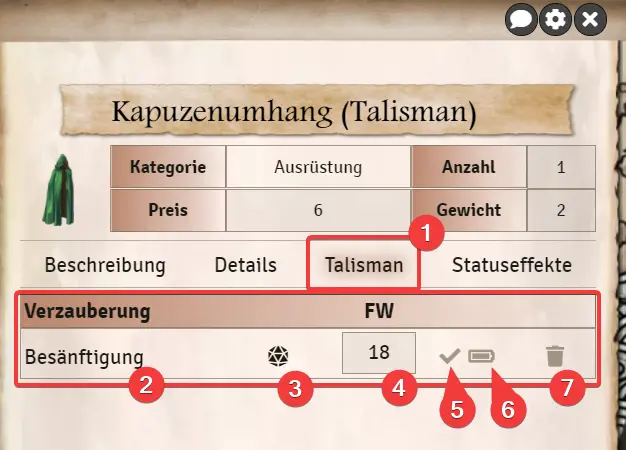 Gegenstand Talisman