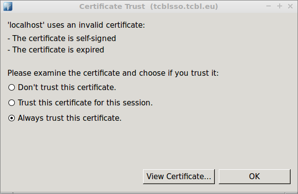 Certificate Trust