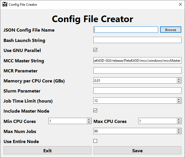 Config File Creator