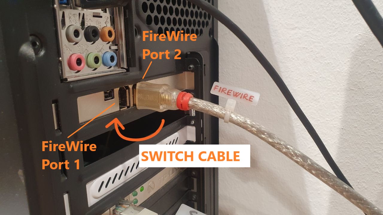 change firewire cable