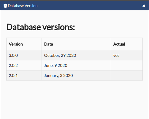 Database_version