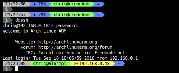 SSH segment