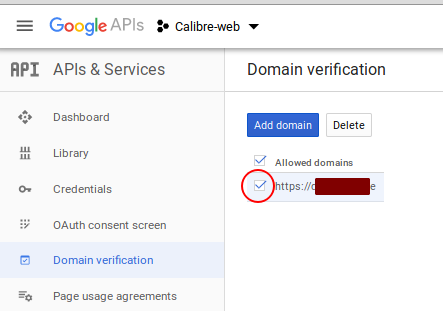 Domain verification