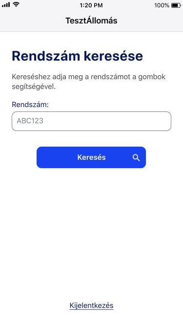 Rendszám keresése