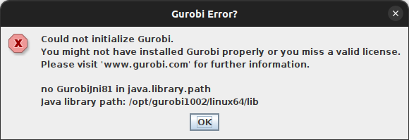 Gurobi version error