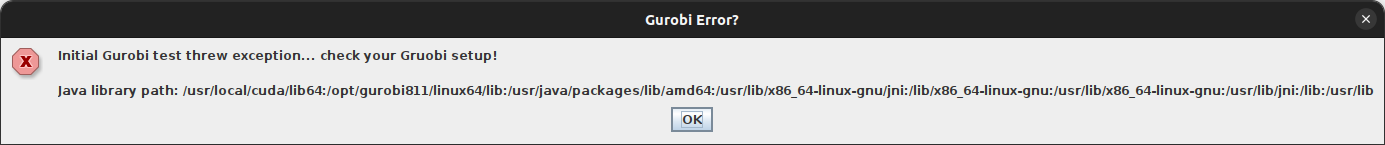 Gurobi version error