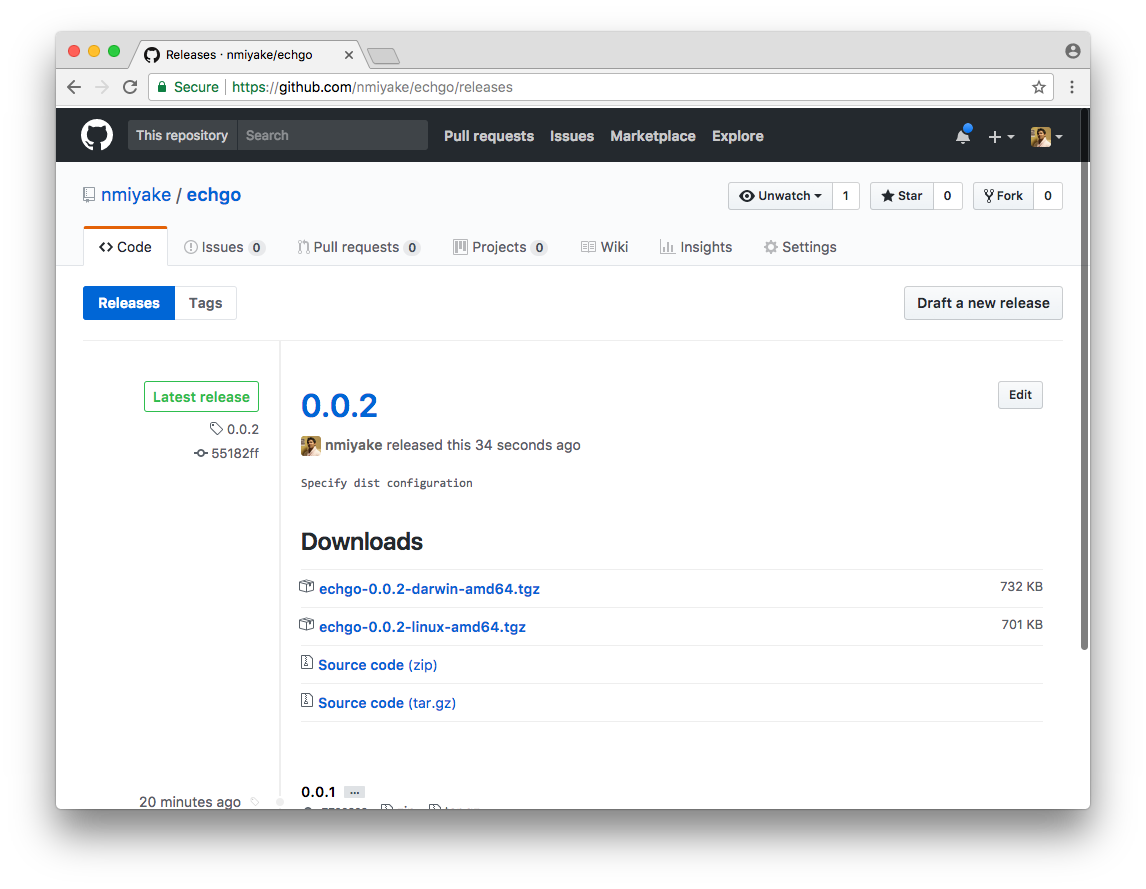 github release