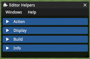 Editor Helpers Main Window