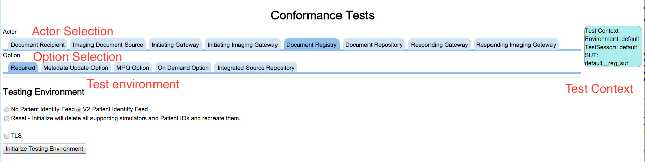 Conf tool top section