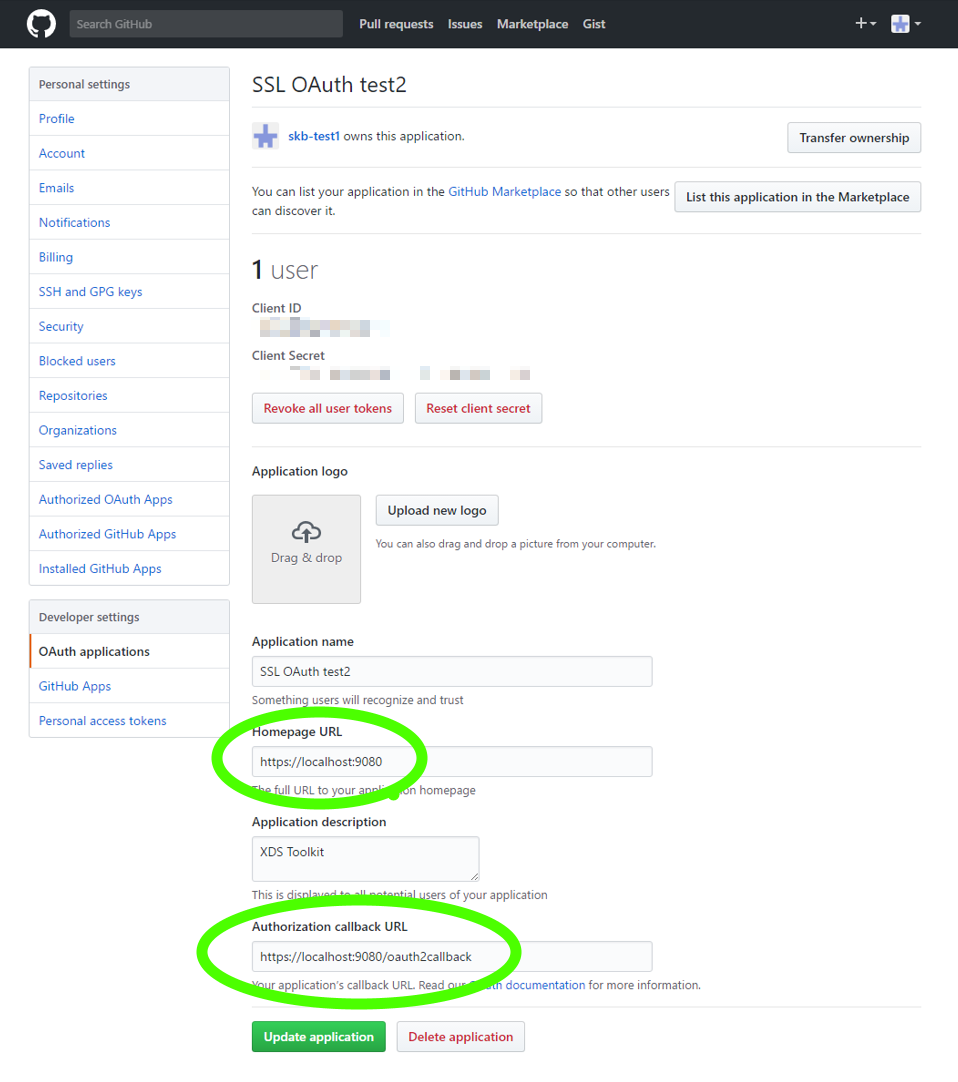 GitHub OAuth2 registration